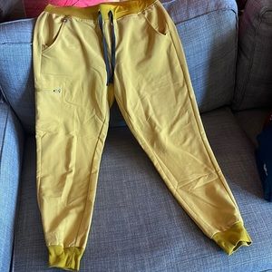 FIGS LIGHT GOLD ZAMORA SCRUB PANTS